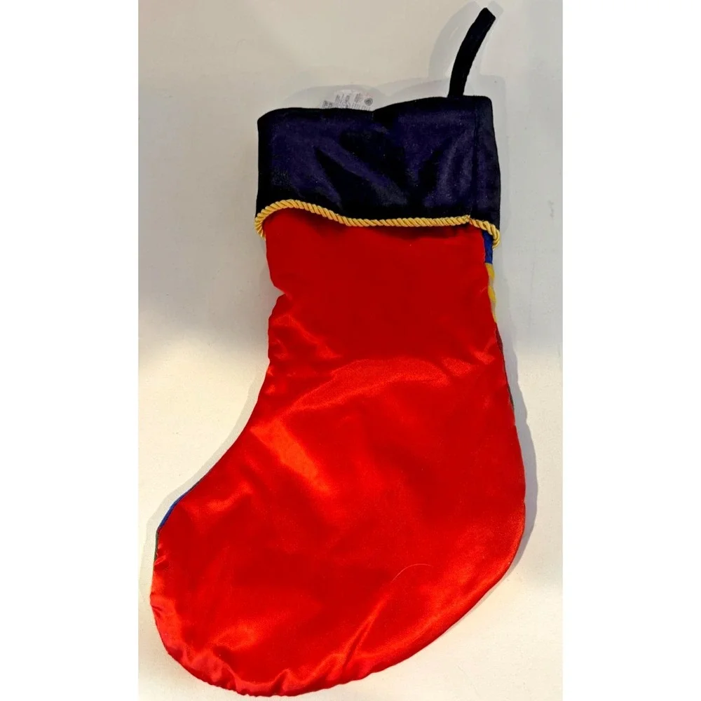 Kurt S. Adler Harry Potter Hogwarts Christmas Stocking Satin Patchwork NWT